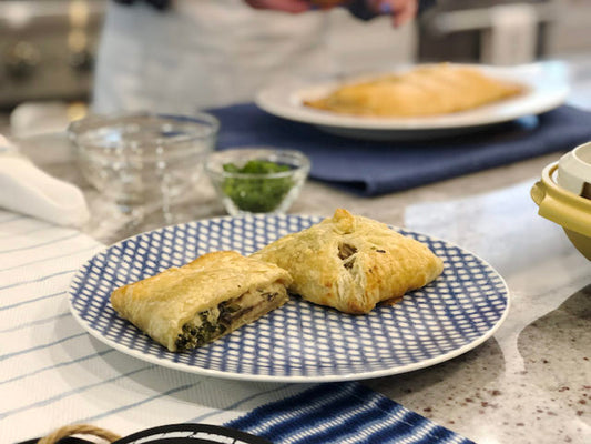Puff Pastry filled with Chicken, 5 Cheeses and MORE